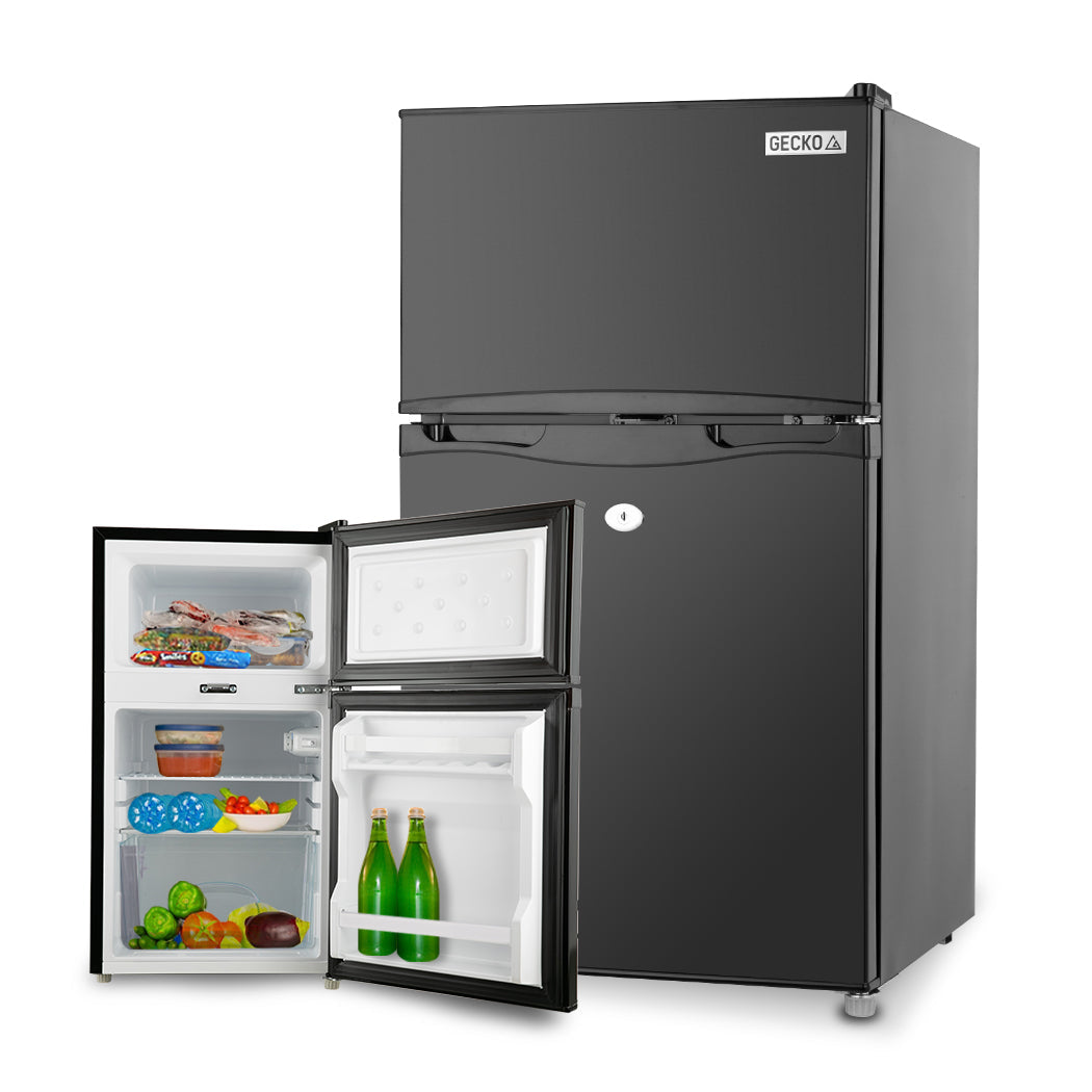 NNEMB 95L Portable Upright Fridge 12V/24V/240V for Motorhome-Caravan-Black-0