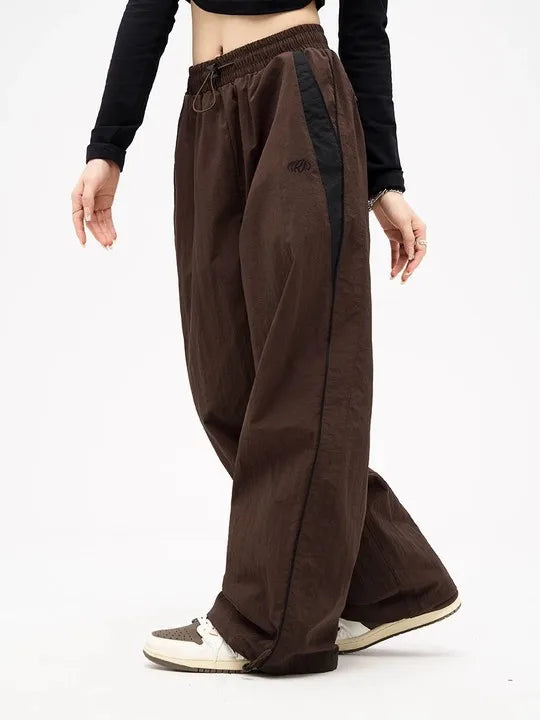 Women Baggy Harajuku Cargo Pants Streetwear Hip Hop Wide Leg Pant Parachute Sweatpants Techwear Joggers Oversized Y2K Trousers
