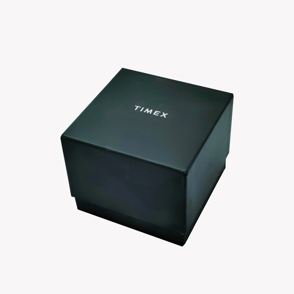Timex Men's Black Leather Watch, Brass Case | Tw4b09100
