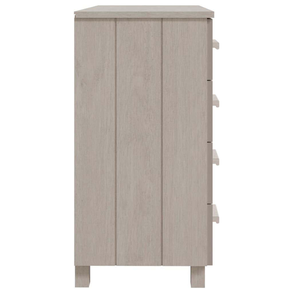 NNEVL Sideboard White 79x40x80 cm Solid Wood Pine-3