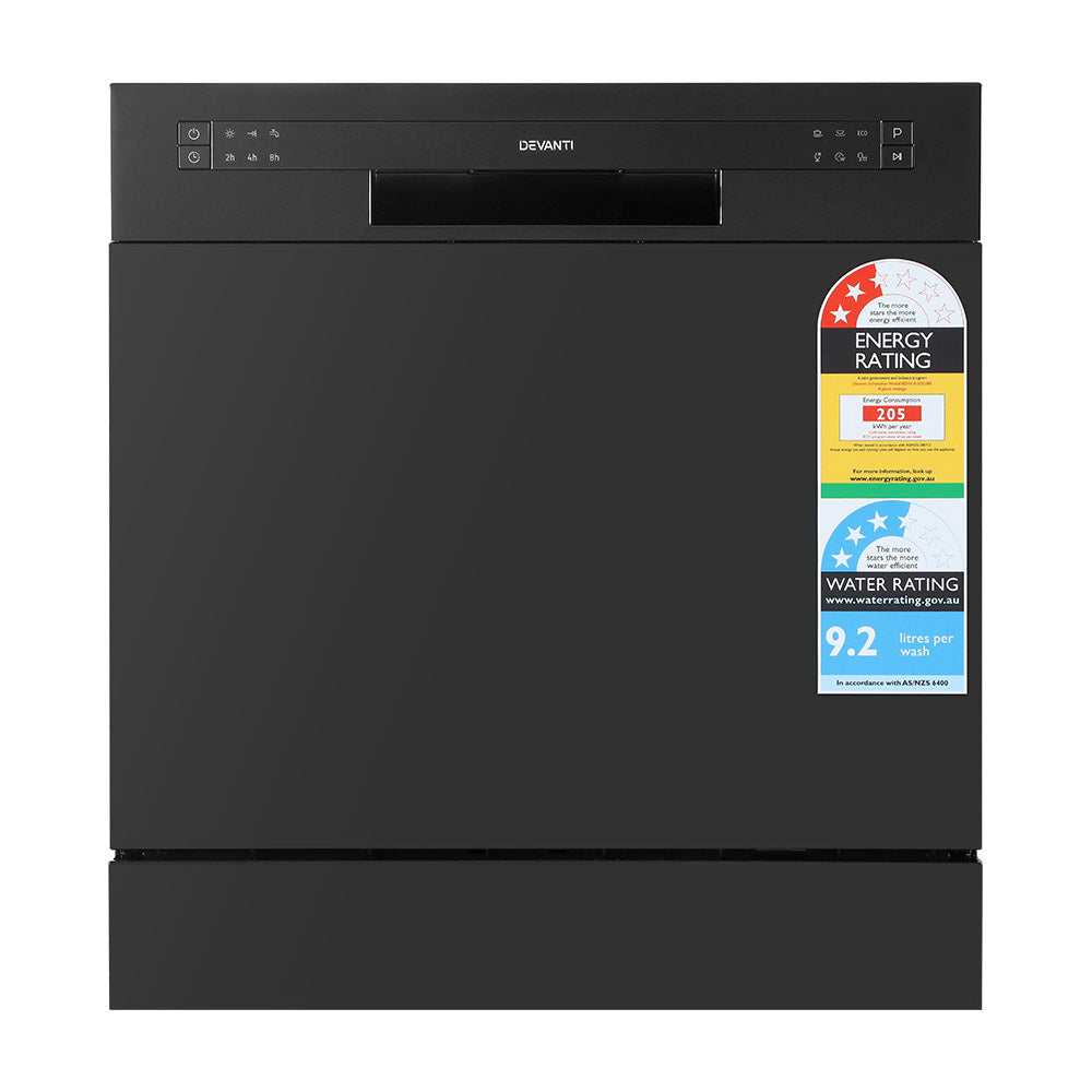 NNEDSZ Benchtop Dishwasher Counter Bench Top Freestanding Dish Washer 8 Place-2