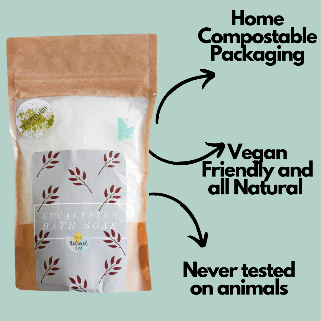 225g Eucalyptus Bath Soak - Compostable pouch-4