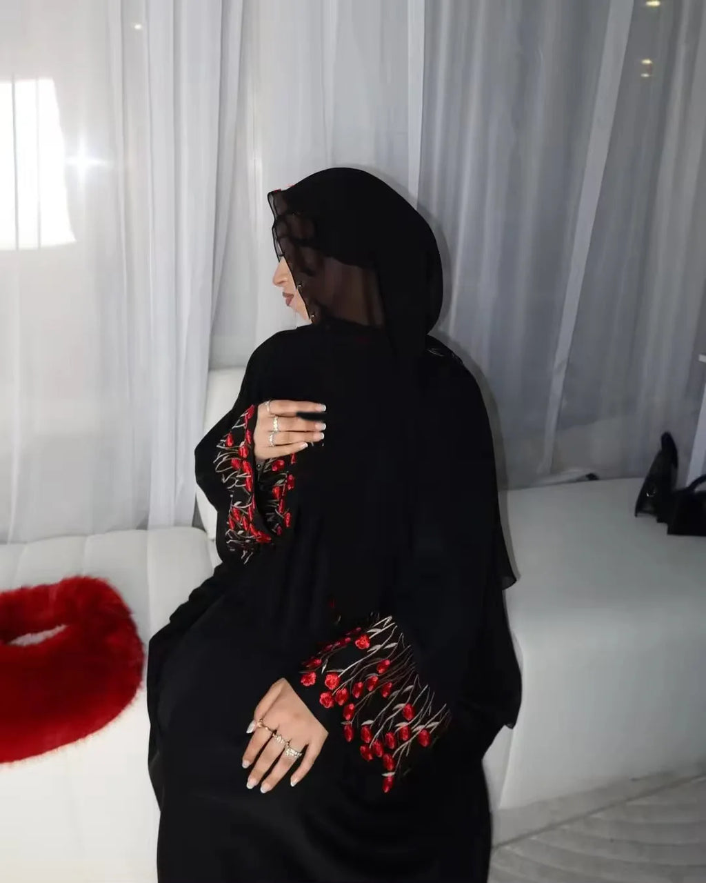 Djellaba Embroidery Open Dress Women Abaya Muslim Kimono Dresses Dubai Jalabiya Abayas Kaftan Islam Morocco Vestidos Kimono