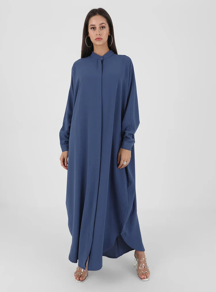 Abaya Dress Muslim Fashion Robe Abaya Ramadan Ladies Long Sleeve Islamic Dress Middle East Abayas Women Clothing Without Hijab