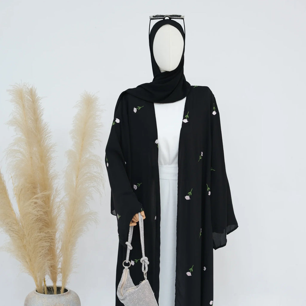 Abaya for Women Dresses Jalabiya Embroidery Ramadan Eid Muslim Morocco Dubai Abayas Party Kaftan Islam Arab Long Robe Vestidos