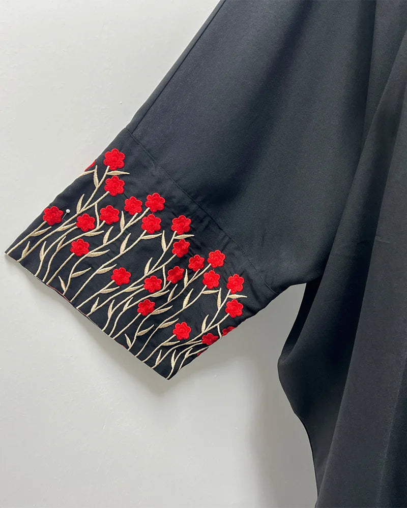 Djellaba Embroidery Open Dress Women Abaya Muslim Kimono Dresses Dubai Jalabiya Abayas Kaftan Islam Morocco Vestidos Kimono