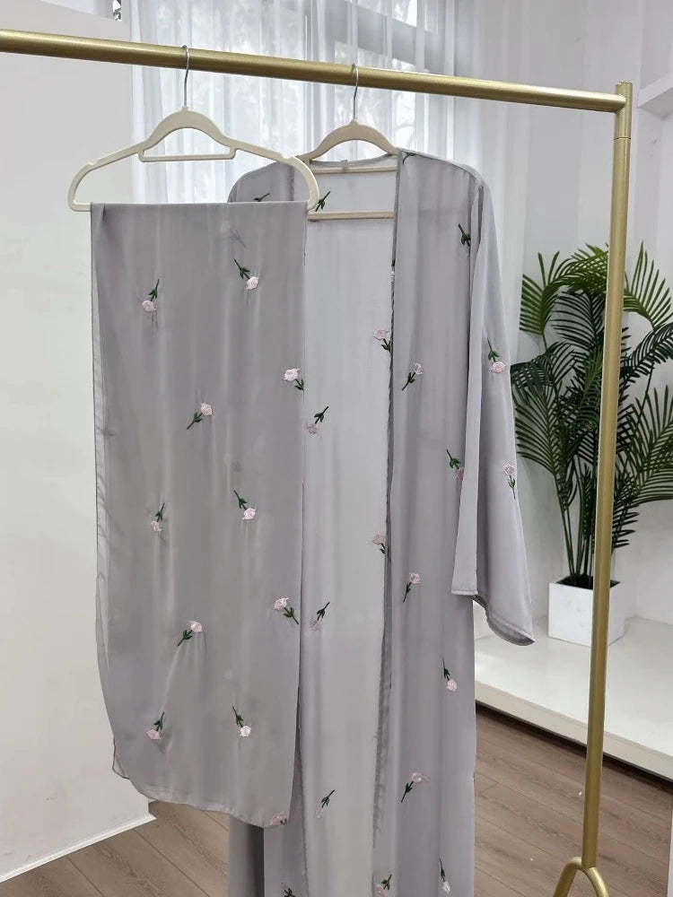 Abaya for Women Dresses Jalabiya Embroidery Ramadan Eid Muslim Morocco Dubai Abayas Party Kaftan Islam Arab Long Robe Vestidos