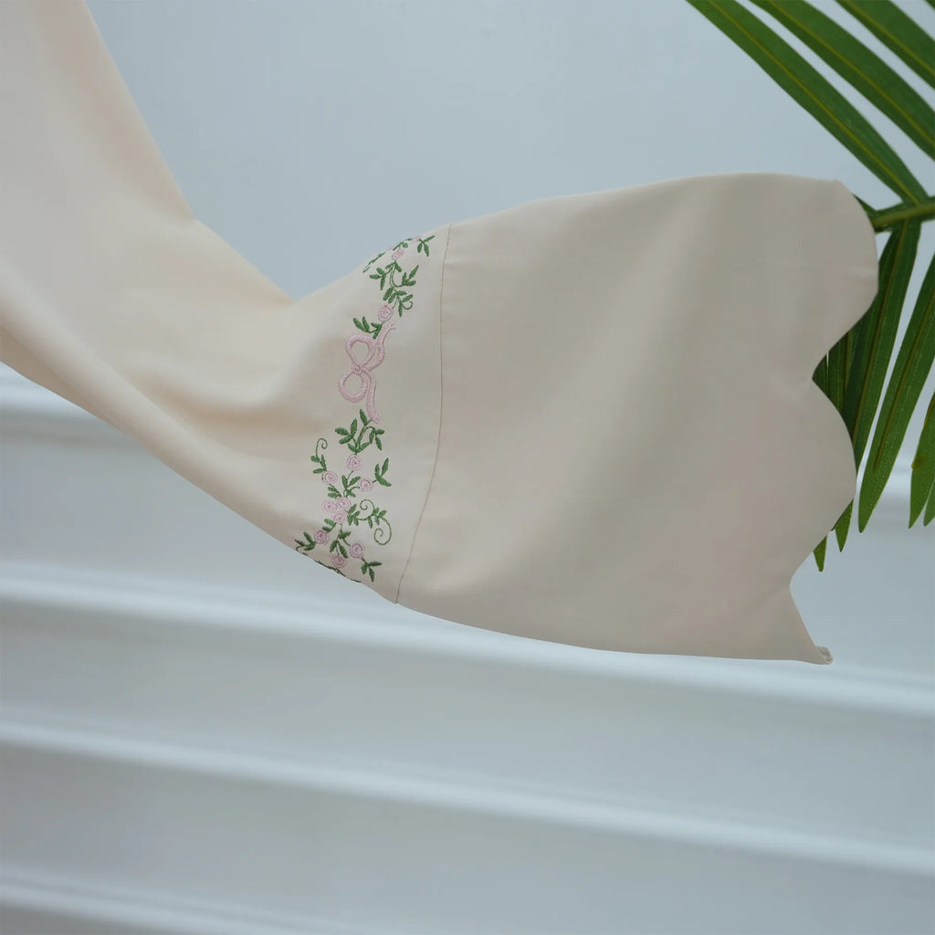 2025 Women's Dresses Embroidery Luxury Abaya Dubai Womens Clothing Front Open Abaya and Hijab 2 Piece Set Islamic Clothing