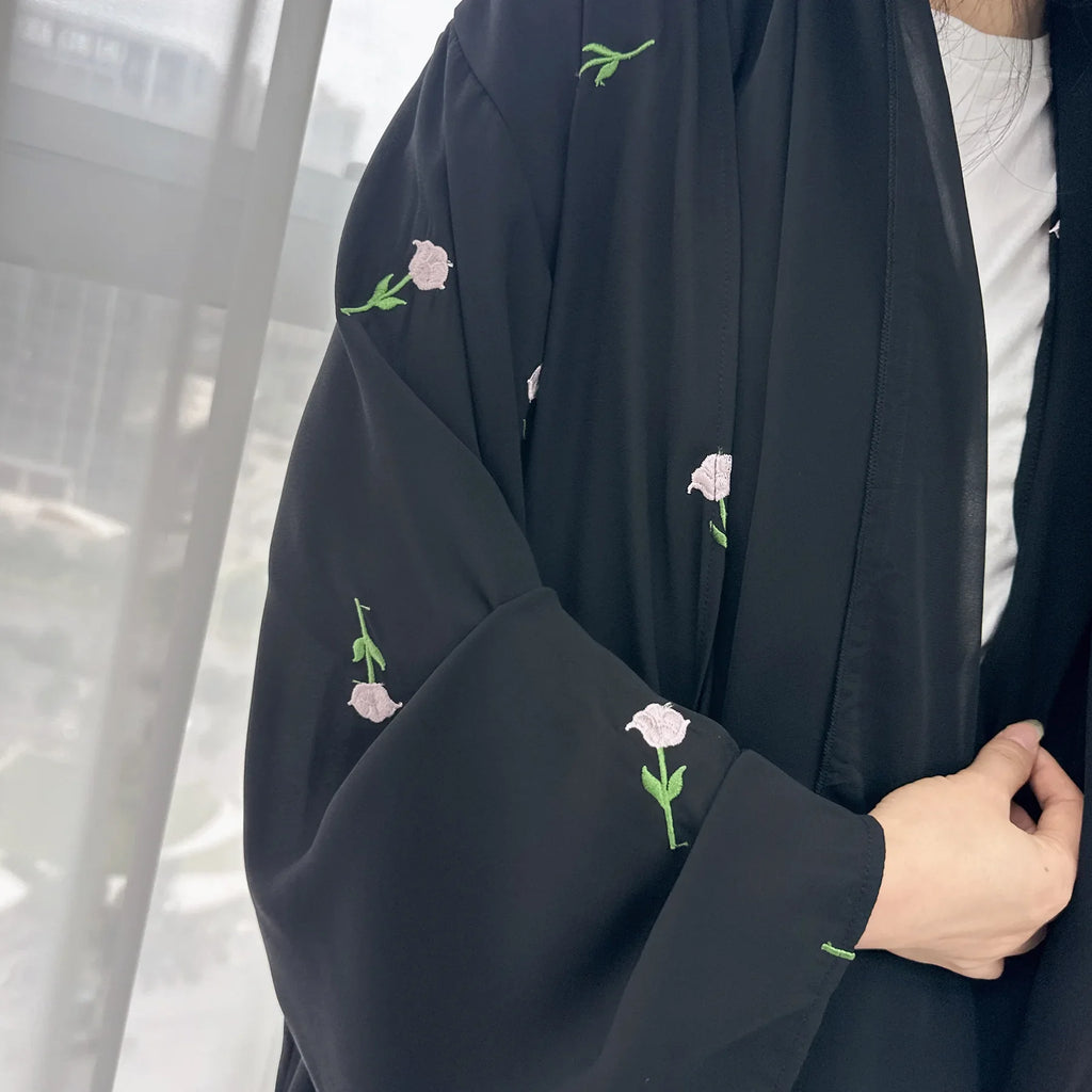 Abaya for Women Dresses Jalabiya Embroidery Ramadan Eid Muslim Morocco Dubai Abayas Party Kaftan Islam Arab Long Robe Vestidos