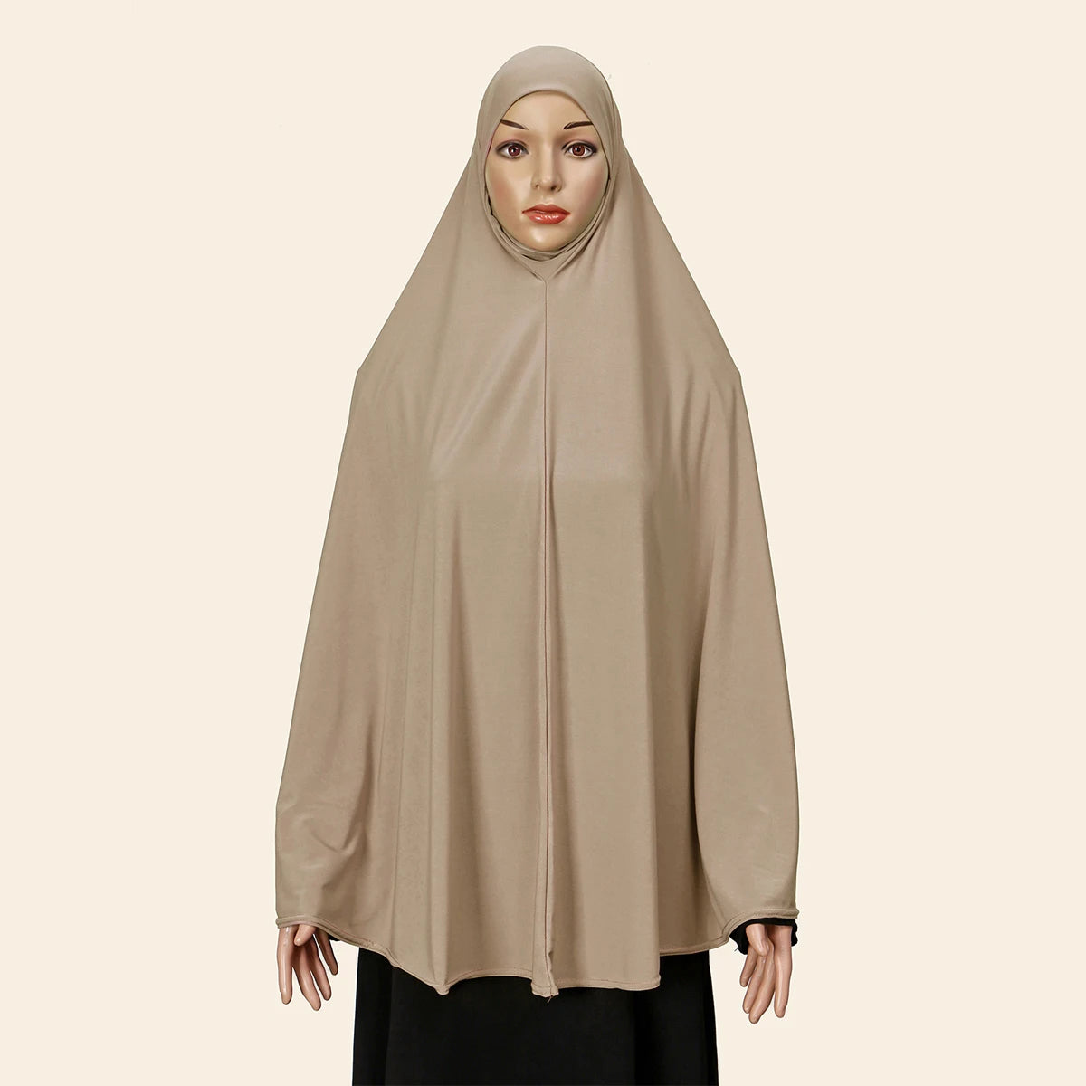 Muslim Abayas Full Cover Women Colthes Solid Color Inner Hijab Long Shawl Premium Cotton Hemp Hijab Ramadan Prayer Women Dress
