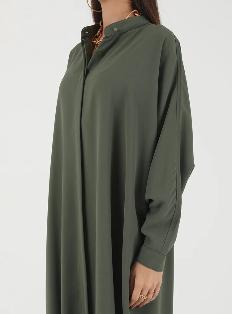 Abaya Dress Muslim Fashion Robe Abaya Ramadan Ladies Long Sleeve Islamic Dress Middle East Abayas Women Clothing Without Hijab