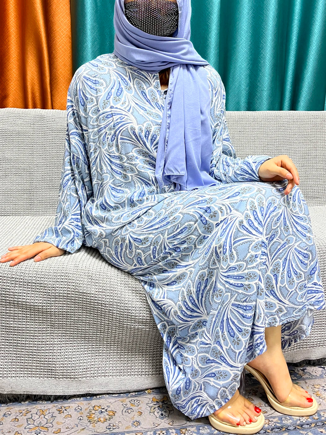 Abayas For Women Dubai Traditional Festival Ramadan Floral Cotton Prayer Garment African Nigeria Clothes Connect Hijab Turban
