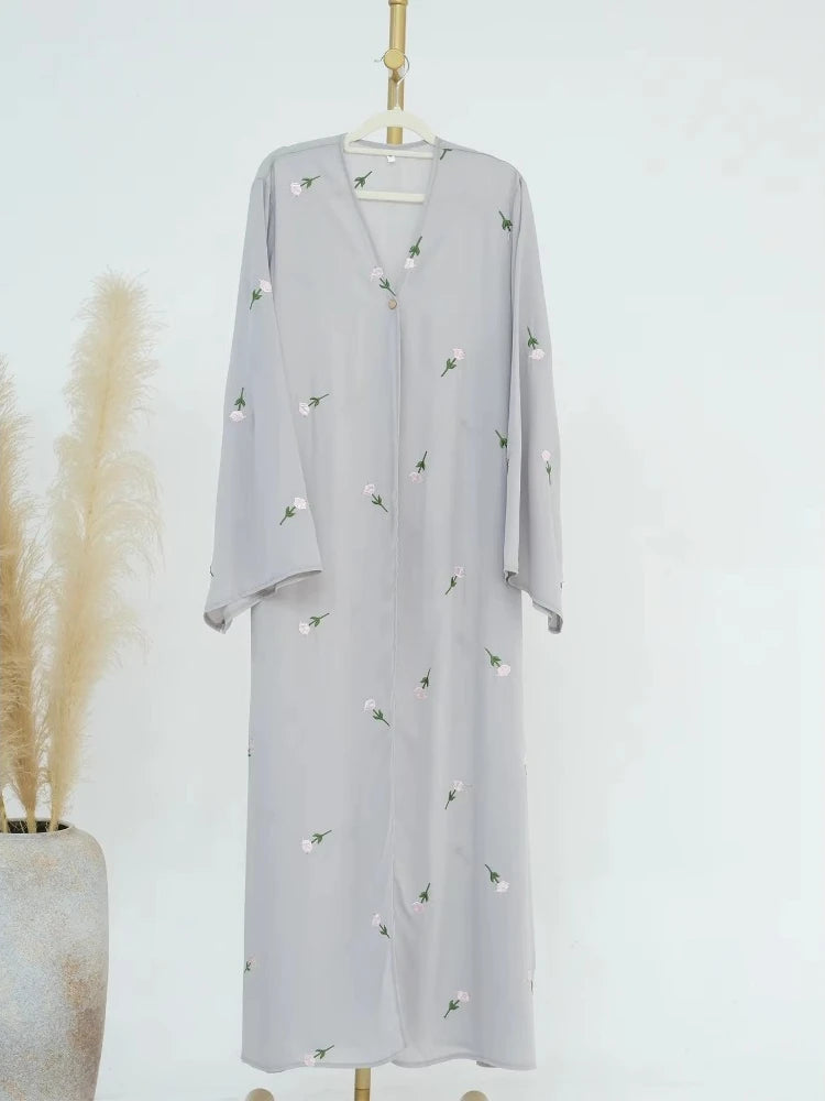 Abaya for Women Dresses Jalabiya Embroidery Ramadan Eid Muslim Morocco Dubai Abayas Party Kaftan Islam Arab Long Robe Vestidos
