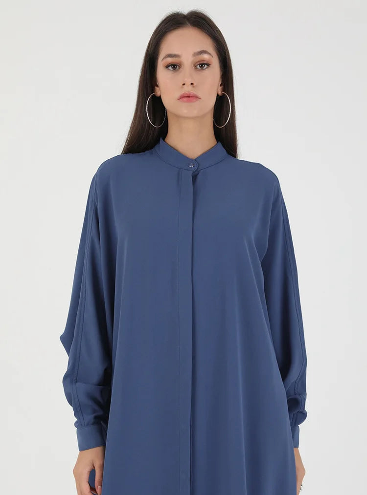 Abaya Dress Muslim Fashion Robe Abaya Ramadan Ladies Long Sleeve Islamic Dress Middle East Abayas Women Clothing Without Hijab