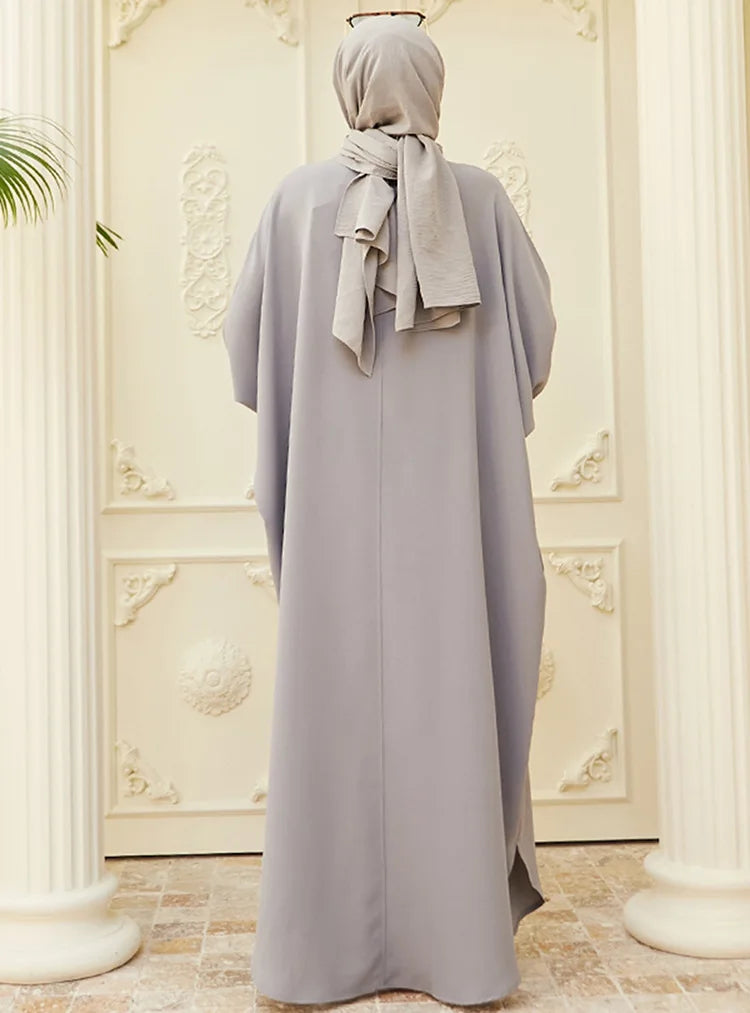 Abaya Dress Muslim Fashion Robe Abaya Ramadan Ladies Long Sleeve Islamic Dress Middle East Abayas Women Clothing Without Hijab