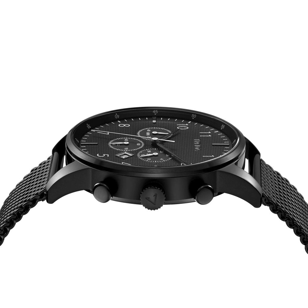 Trnda Men's Stainless Steel Watch, Black Dial | Trnda-Ss43bk