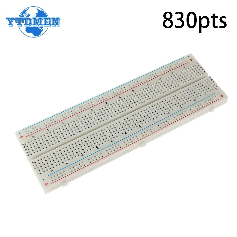MB-102 Prototype Breadboard 400 830 Points Solderless PCB Bread Board Jumper Wires Cable Board DIY Dupont Wire for Arduino Kit
