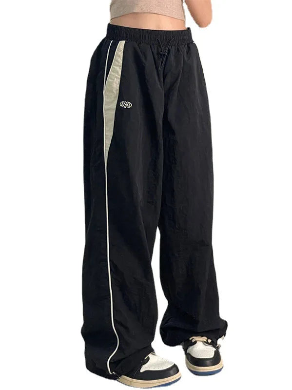 Women Baggy Harajuku Cargo Pants Streetwear Hip Hop Wide Leg Pant Parachute Sweatpants Techwear Joggers Oversized Y2K Trousers