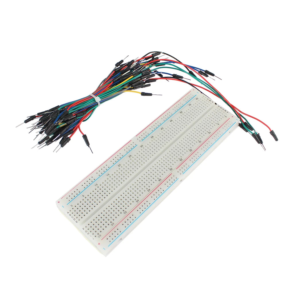 MB-102 Prototype Breadboard 400 830 Points Solderless PCB Bread Board Jumper Wires Cable Board DIY Dupont Wire for Arduino Kit